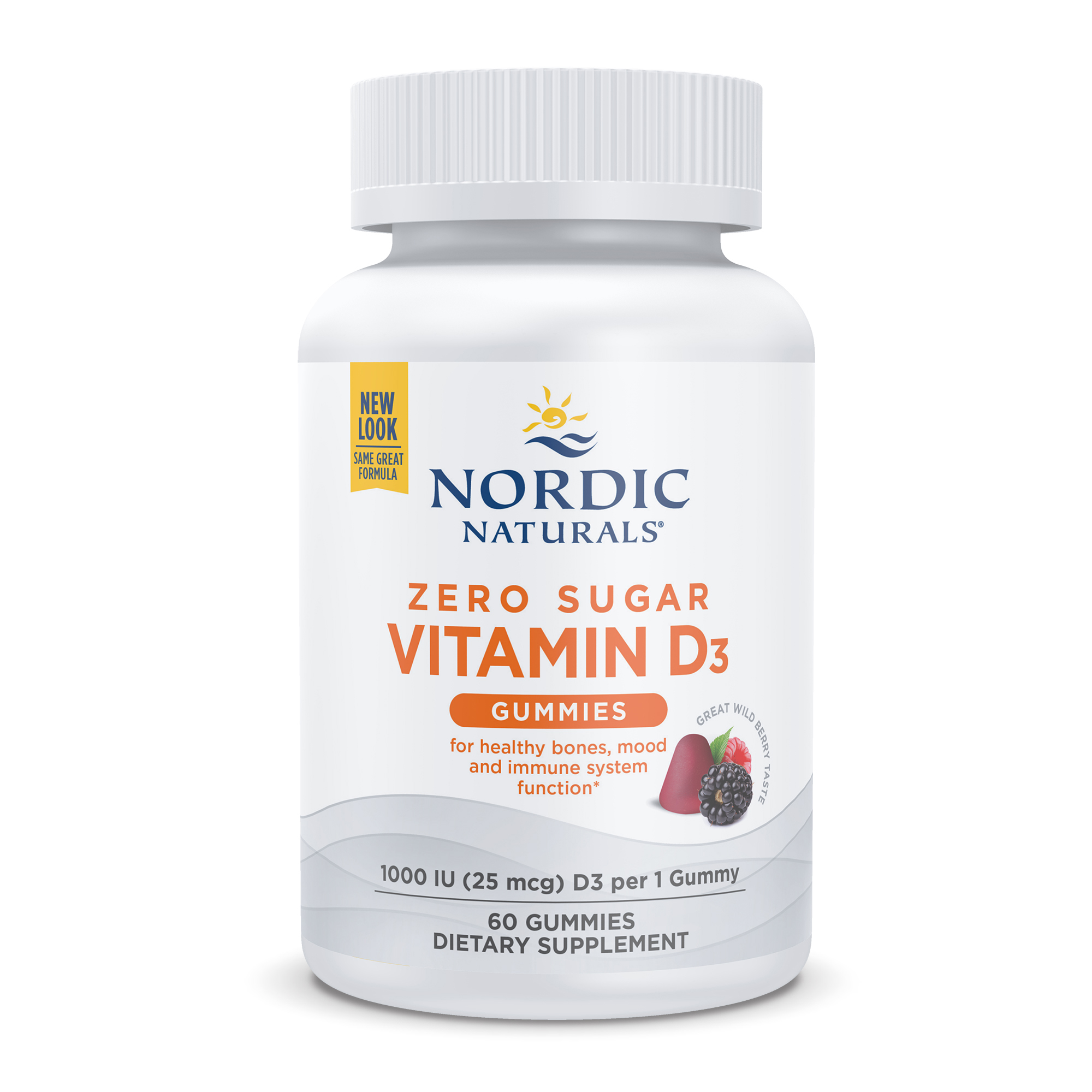 Nordic Naturals Zero Sugar Vitamin D3 Gummies