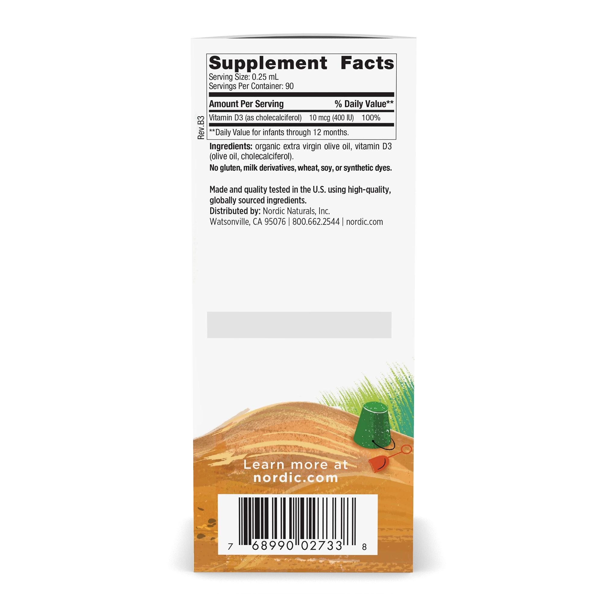 Nordic Naturals Baby’s Vitamin D3 Liquid – 400 IU - Figura 7