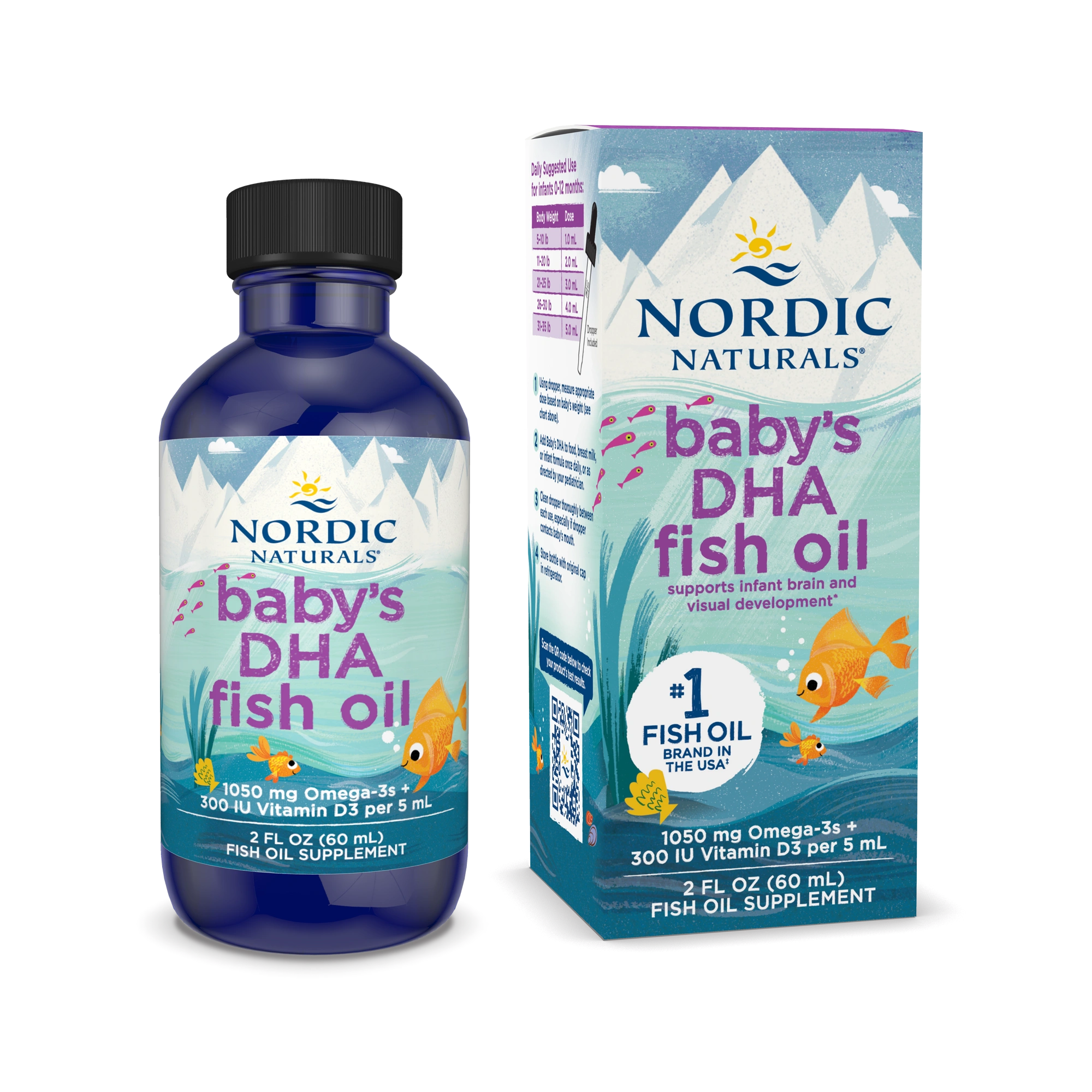 Baby DHA Fish Oil - Nordic Naturals ( 60 ml )