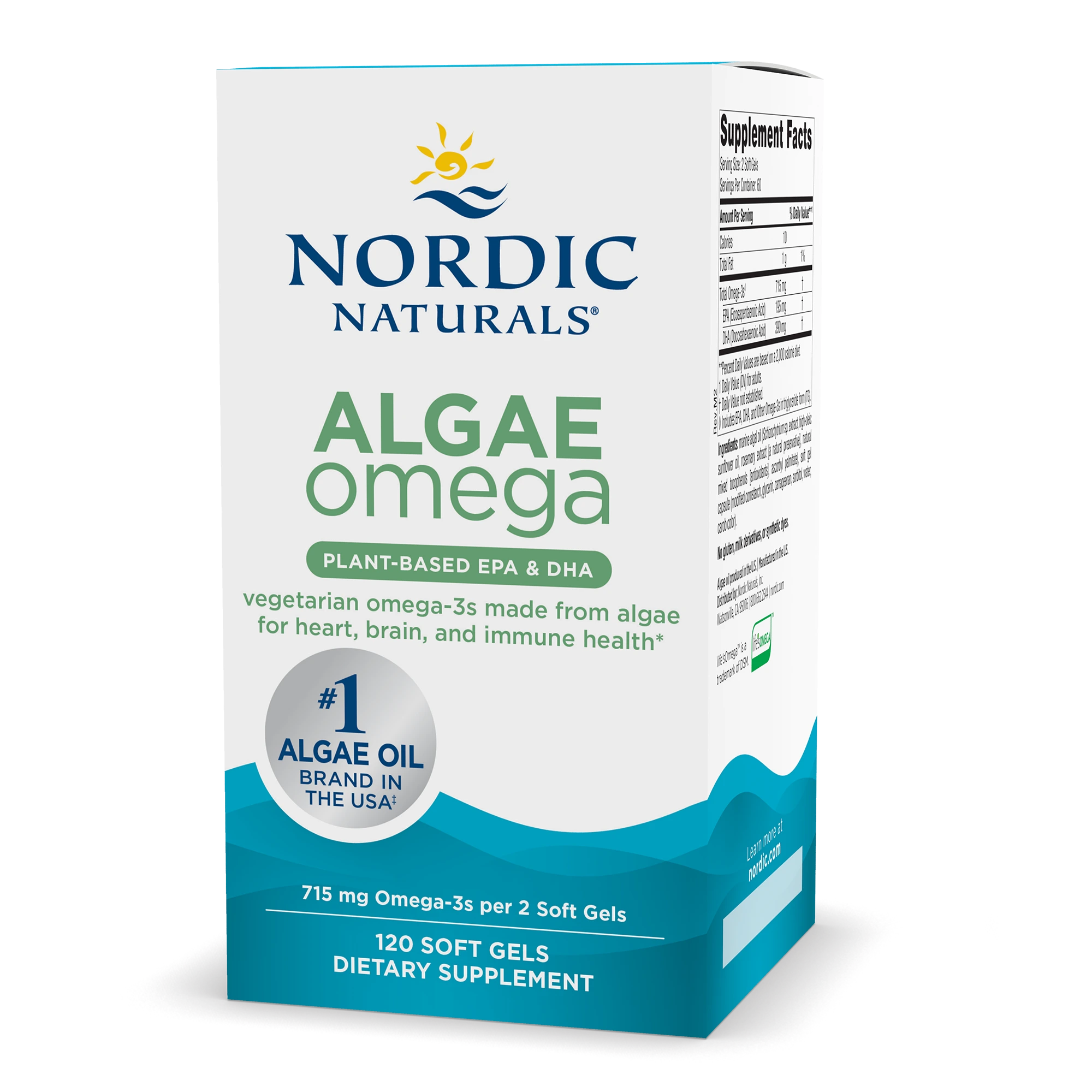 Nordic Naturals Algae Omega – Plant-Based EPA & DHA | 120 Soft Gels - Figura 5