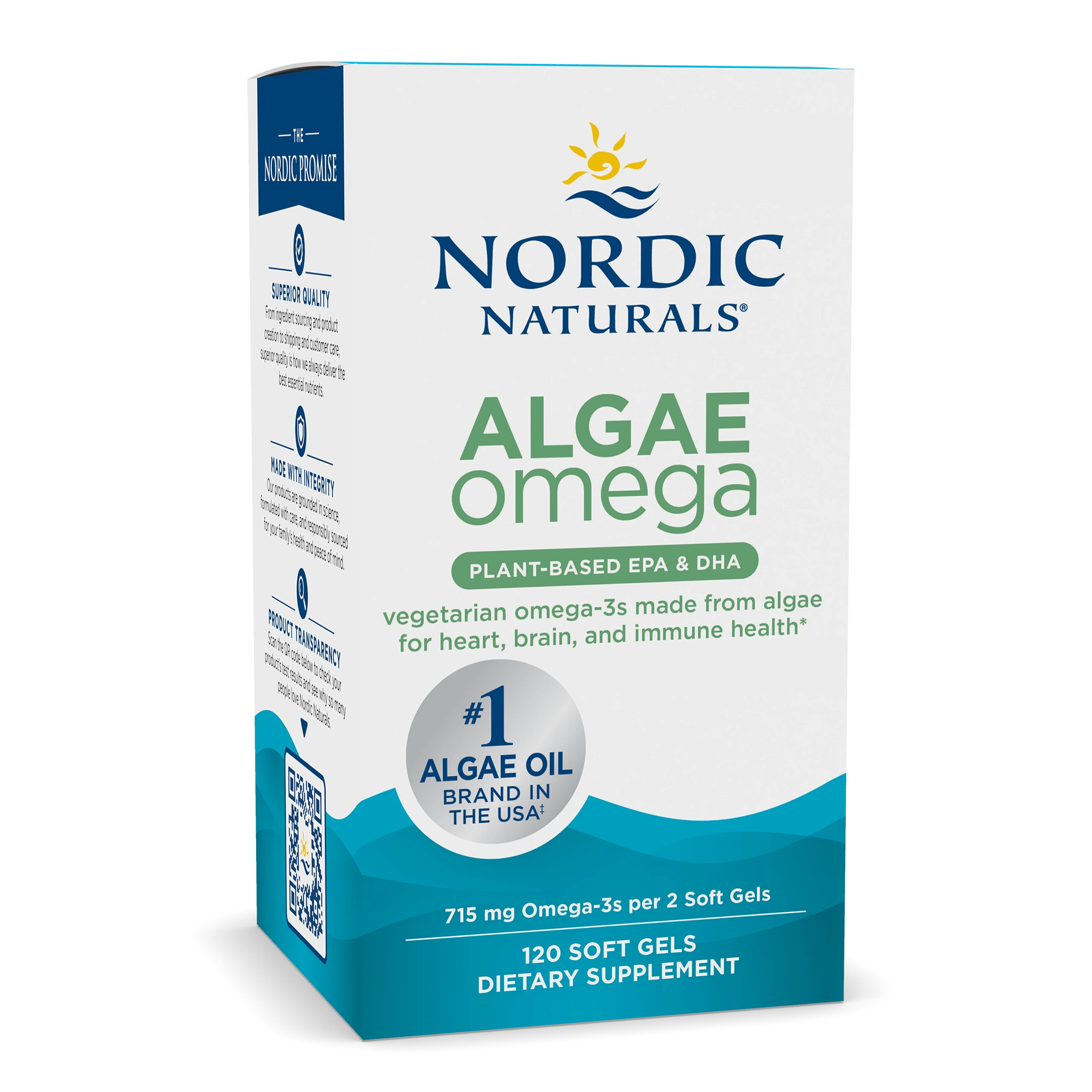 Nordic Naturals Algae Omega – Plant-Based EPA & DHA | 120 Soft Gels - Figura 7